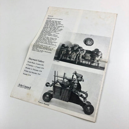 Fold out gallery guide for Outsiders | Hayward Gallery and Arts Council, 1979