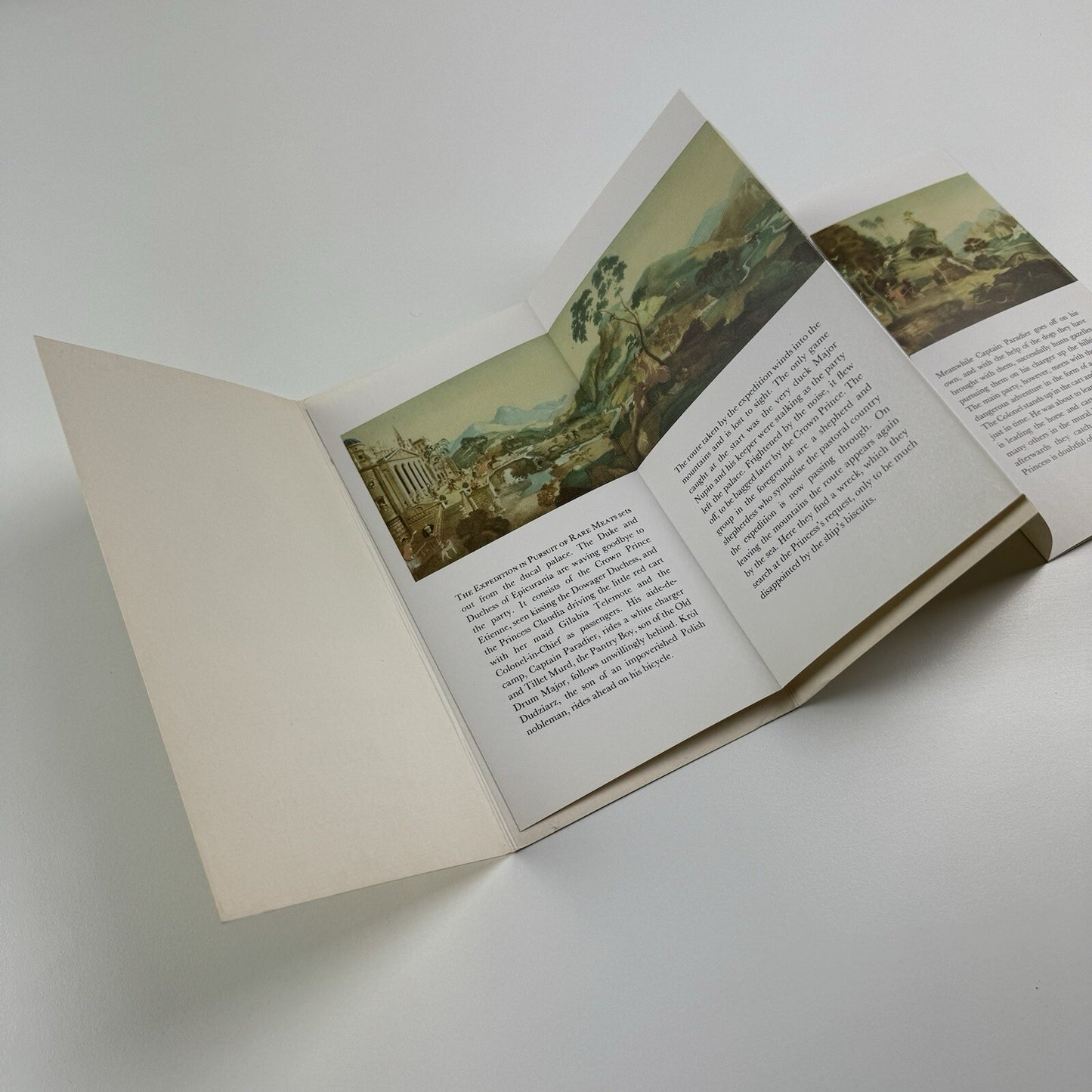 Fold out guide to The Rex Whistler Room at Tate Gallery Restaurant, undated