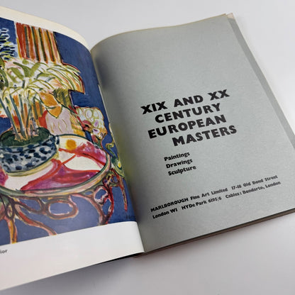 XIX & XX century European masters Paintings Drawings Sculpture Marlborough 1959