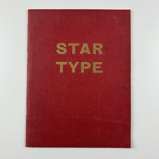 Type specimen booklet Star Type Horsfall & Sons Birstall c.1968
