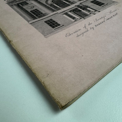Architecture & Decoration of Robert Adam Sir John Soane by Arthur T. Bolton | Cantor Lectures delivered before the Royal Society of Arts on 3, 10 and 17 May 1920
