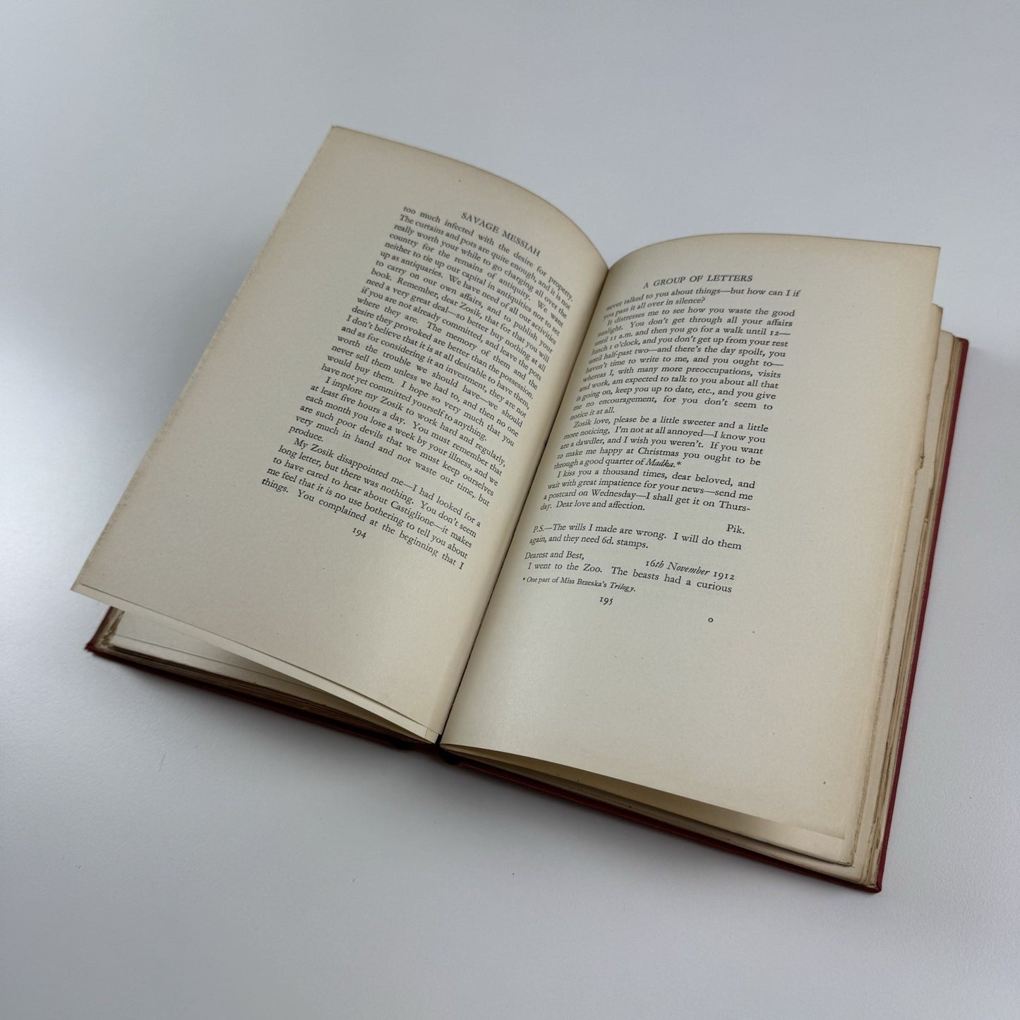 Savage Messiah Gaudier Brzeska by H.S. Ede. | William Heinemann, 1931