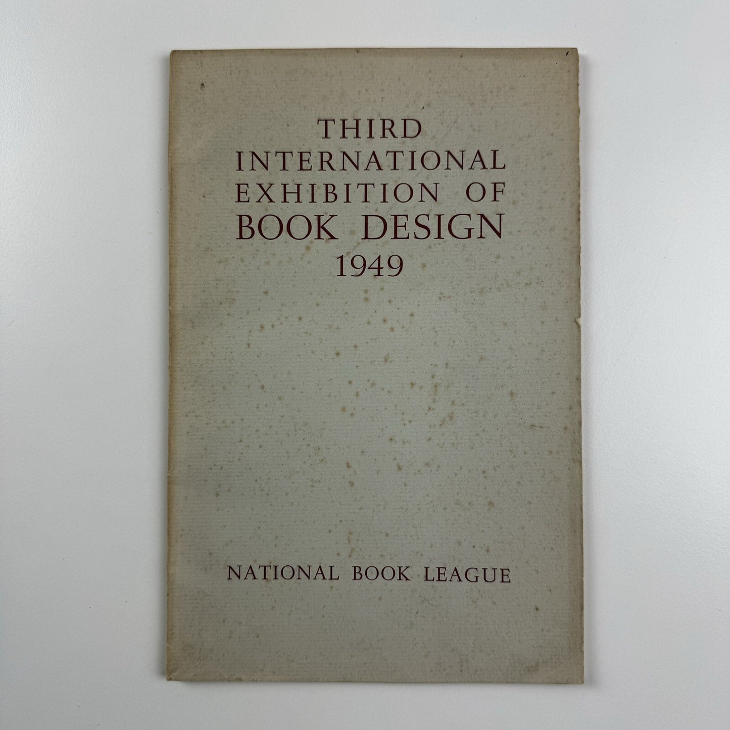 Third International Exhibition of Book Design 1949 National Book League