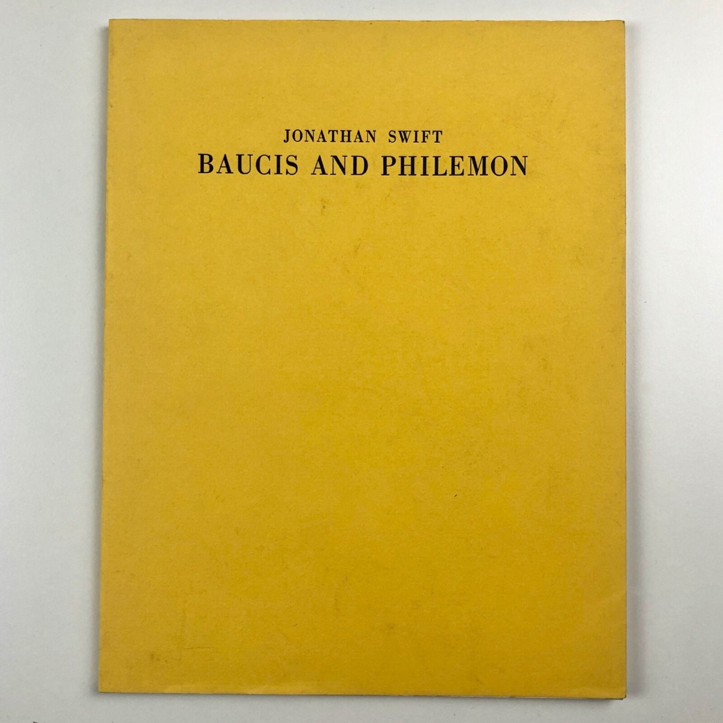 Baucis and Philemon by Jonathan Swift | Engravings and printed by Simon King, 1983