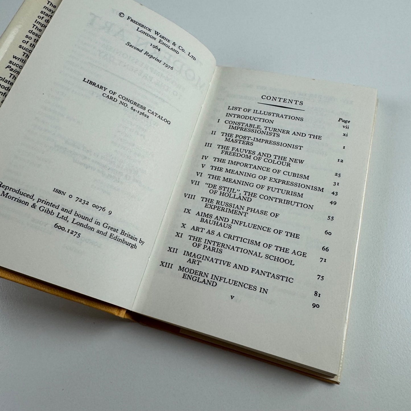 The Observer’s Book of Modern Art by William Gaunt | Frederick Warne, 1976 second reprint
