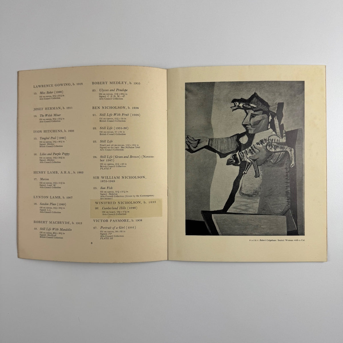 Contemporary British Art British Council New Burlington Galleries 1949