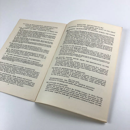 B. T. Batsford – List of books on Decoration, and Architecture | Undated c.1930s?