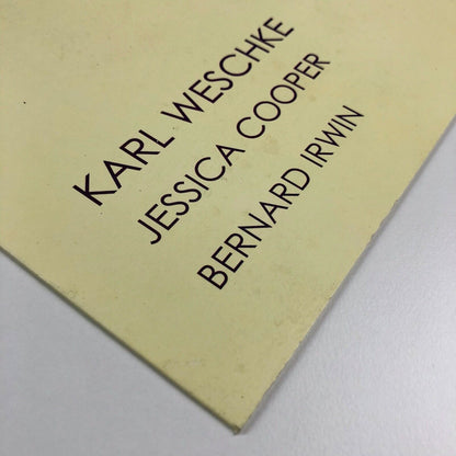 Karl Weschke / Jessica Cooper / Bernard Irwin | Badcock's Gallery Newlyn – exhibition card