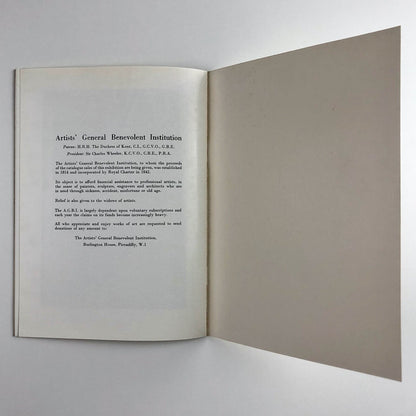 Critic's Choice exhibition catalogue, Terence Mullaly | Arthur Tooth & Sons 1959