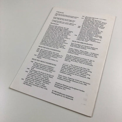 Byron Kim: Grey-Green | Hirshhorn Museum, Smithsonian Institution, 1996 exhibition leaflet