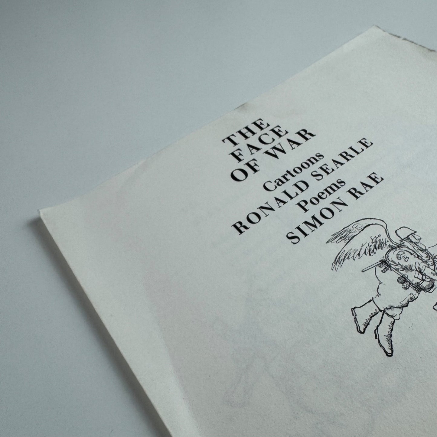 Prospectus The Face of War | Cartoons by Ronald Searle Poems by Simon Rae | Previous Parrot Press, 1999