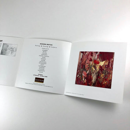 Modern British: Paintings, Drawings, Sculpture exhibition | Scolar Fine Art folded card, 2000