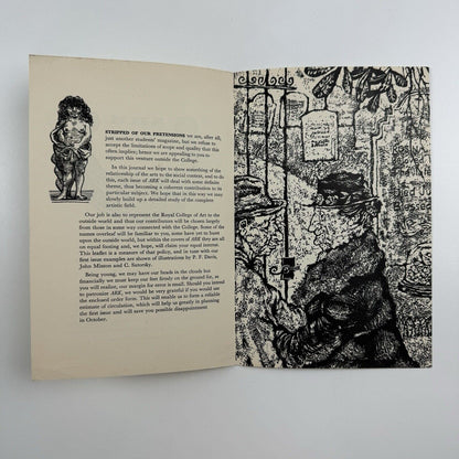 Promotional leaflet for ARK journal – Royal College of Art | October 1950