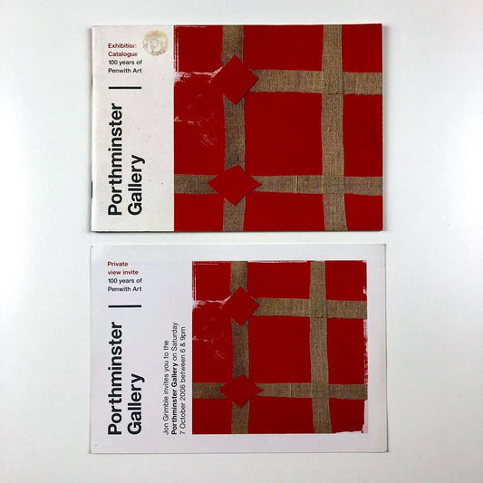 Porthminster Gallery exhibition catalogue booklet and card | 100 Years of Penwith Art 2006