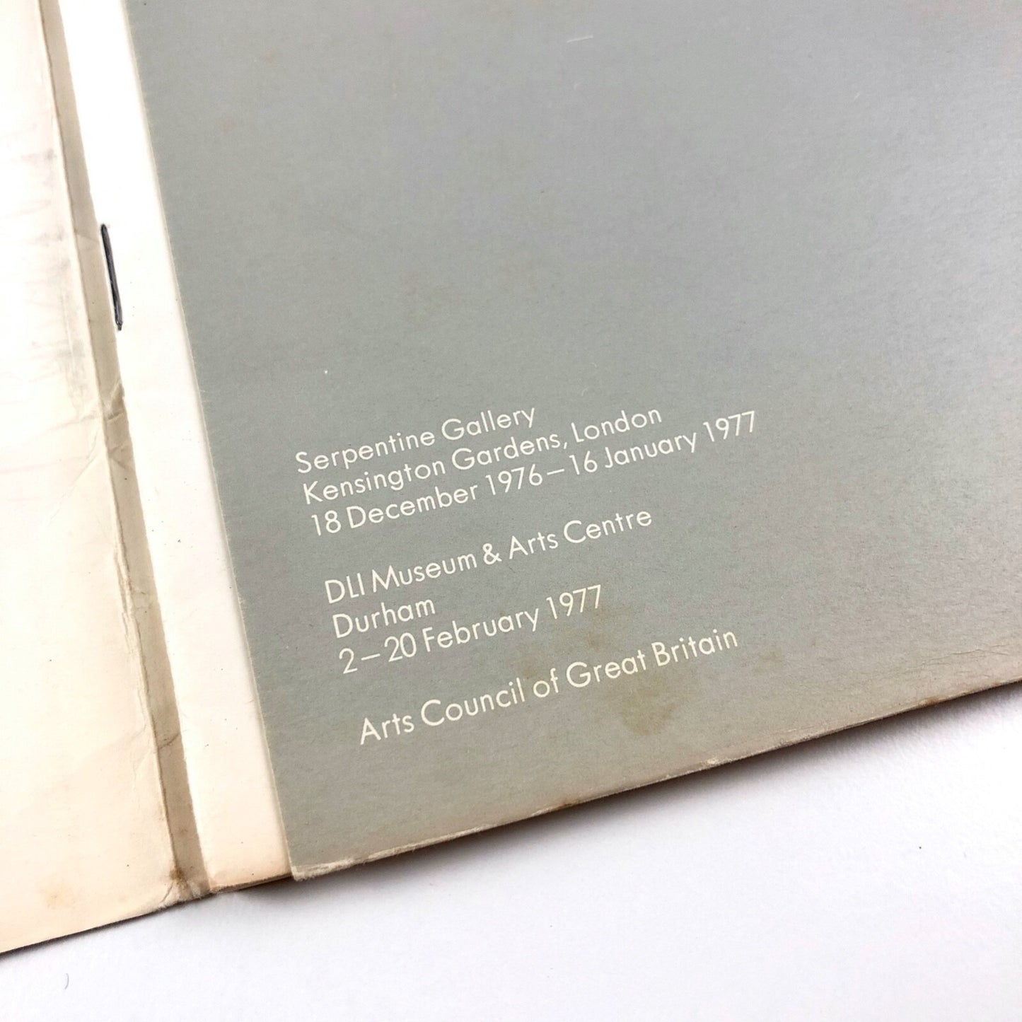 Beyond Light | Liliane Lijn / Bill Culbert | Arts Council catalogue | Serpentine DLI Museum, 1976