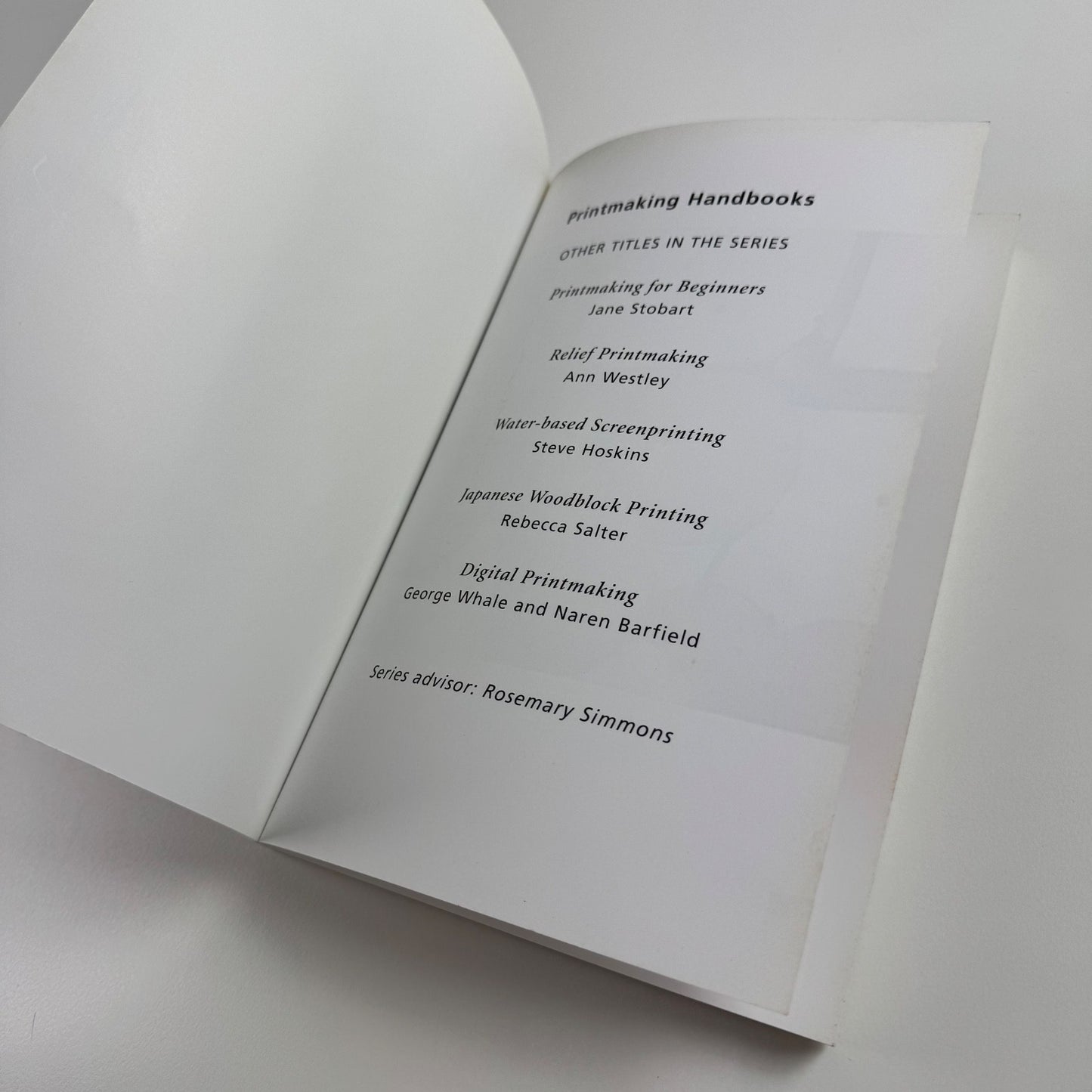 Stone Lithography by Paul Croft | A&C Black Printmaking Handbooks, 2001