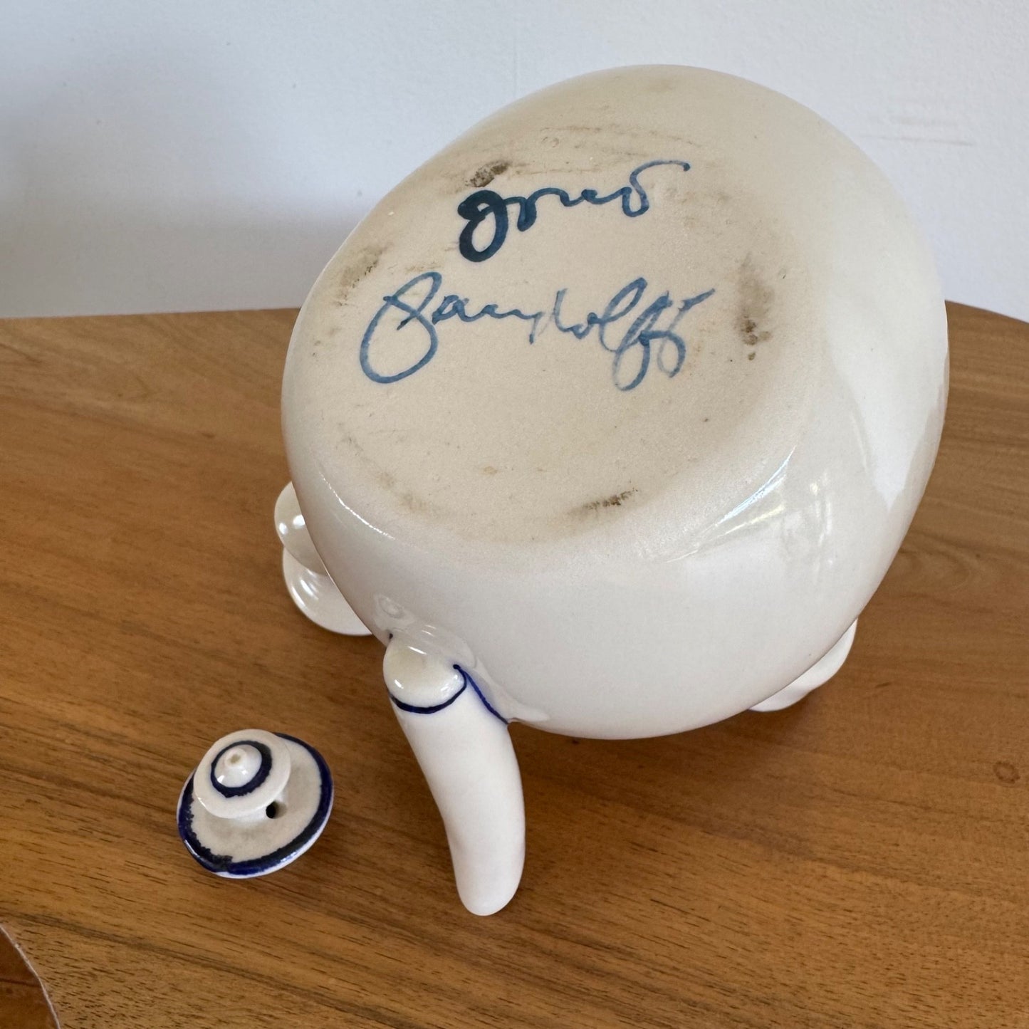 Jono Pandolfi | Willy Nilly Honeycomb teapot for Anthropologie | Signed to base