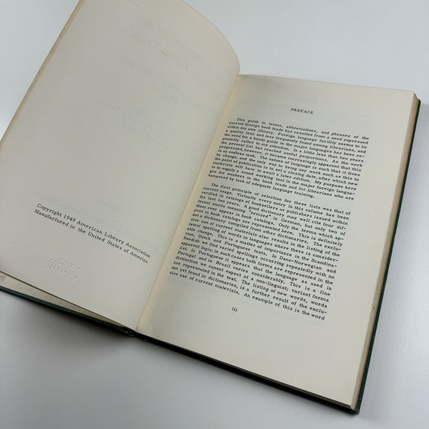 The Language of the Foreign Book Trade by Jerrold Orne | American Library Association, 1949