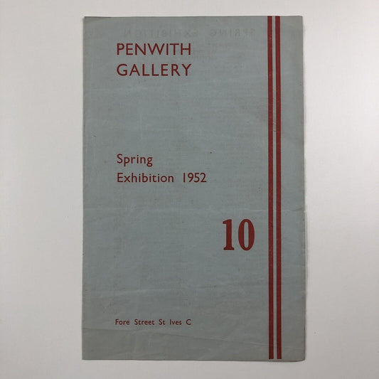 Catalogue/leaflet Penwith Gallery | Spring exhibition 1952, No. 10 | Ben Nicholson