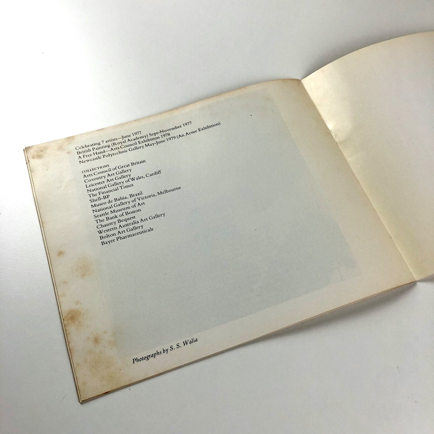 Anthony Wishaw. Recent Paintings | The Acme Gallery, 1978 catalogue