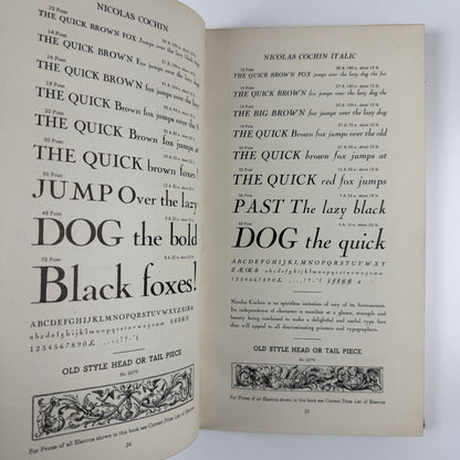 Stephenson Blake. Specimens of Printing Types, 1950