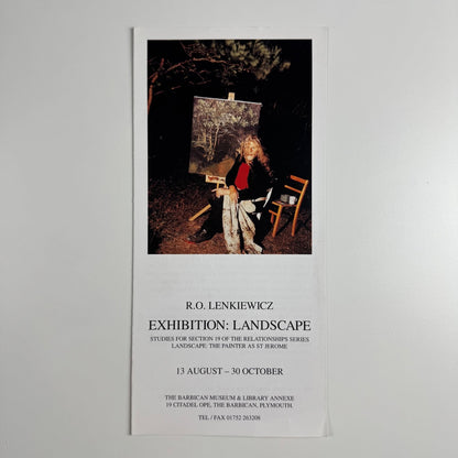 Leaflet R.O. Lenkiewicz. Landscape | Barbican Museum & Library Plymouth 1995