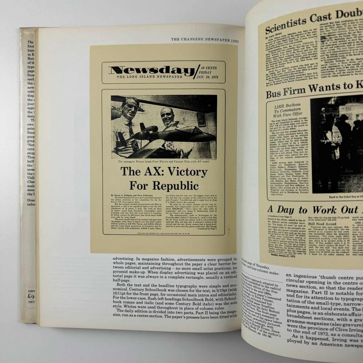 The Changing Newspaper – Typographic trends in Britain and America | Allen Hutt | Gordon Fraser, 1973
