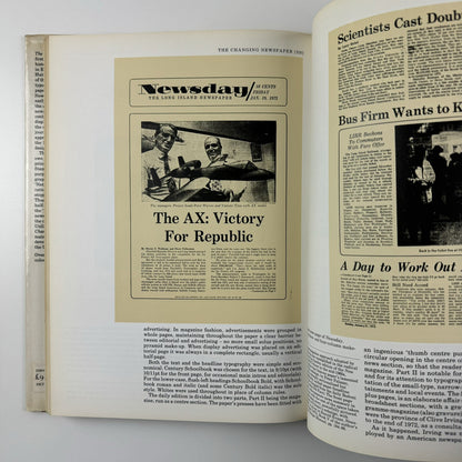 The Changing Newspaper – Typographic trends in Britain and America | Allen Hutt | Gordon Fraser, 1973
