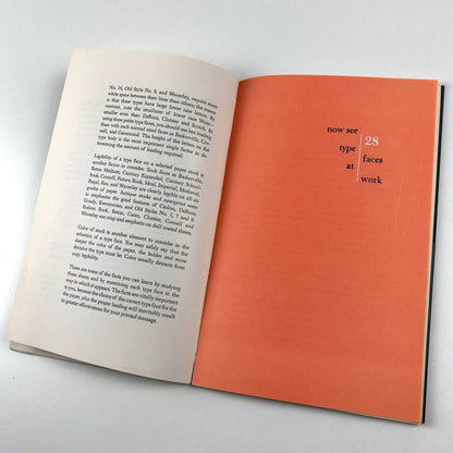 How To Select Type Faces – booklet with 6 folded inserts | Intertype Company