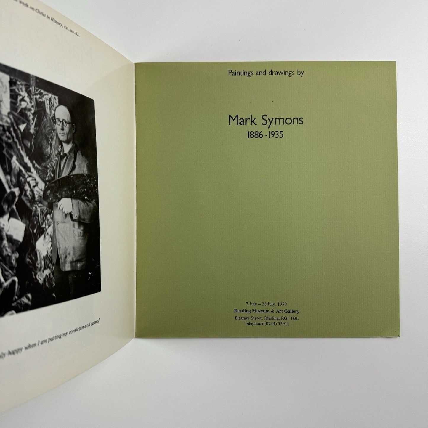 Paintings and drawings by Mark Symons | Reading Museum & Art Gallery, 1979