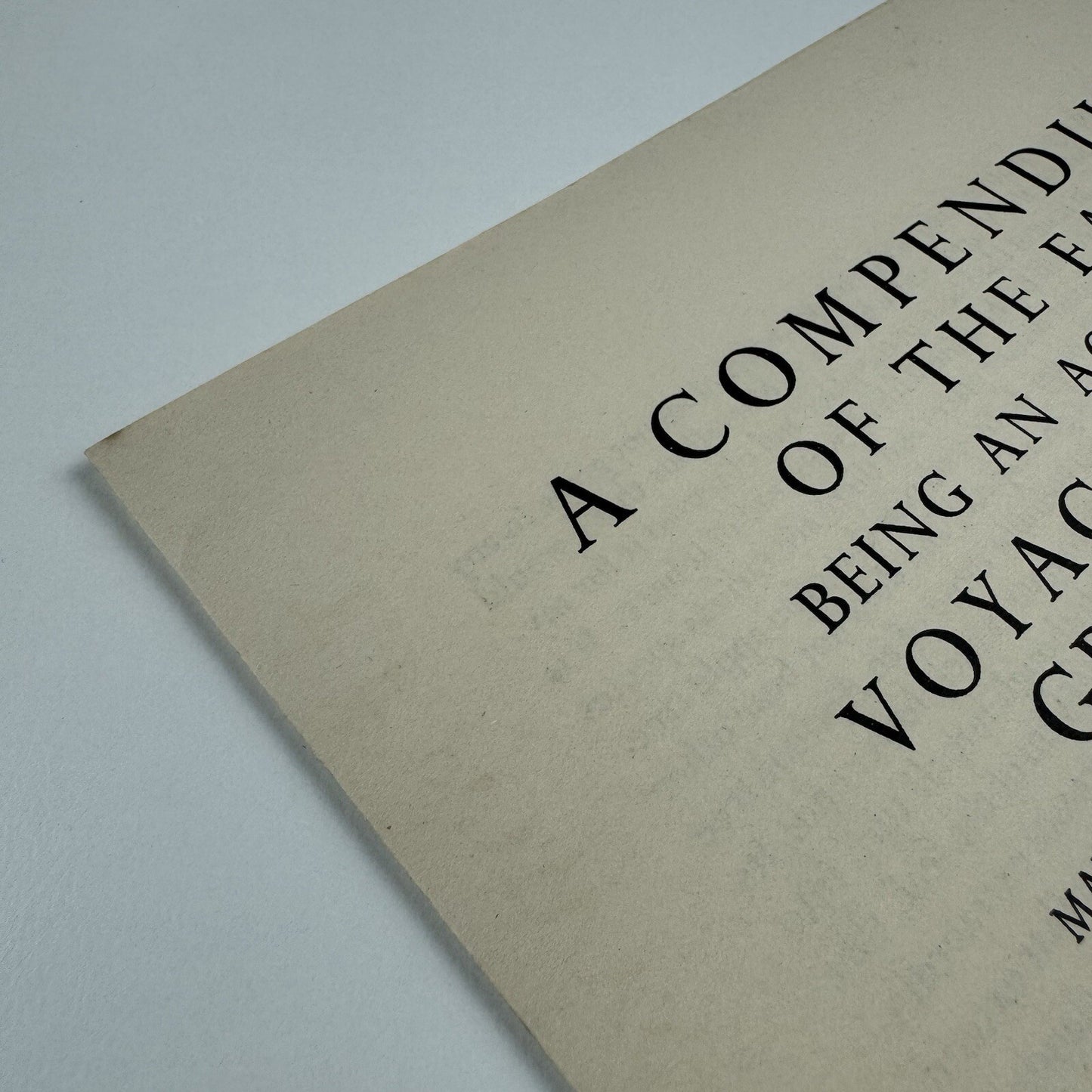Prospectus – Voyages to the Grand Indies | Jean de Lacombe | Golden Cockerel Press, 1937