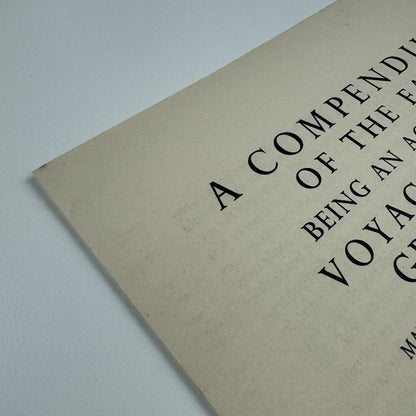 Prospectus – Voyages to the Grand Indies | Jean de Lacombe | Golden Cockerel Press, 1937