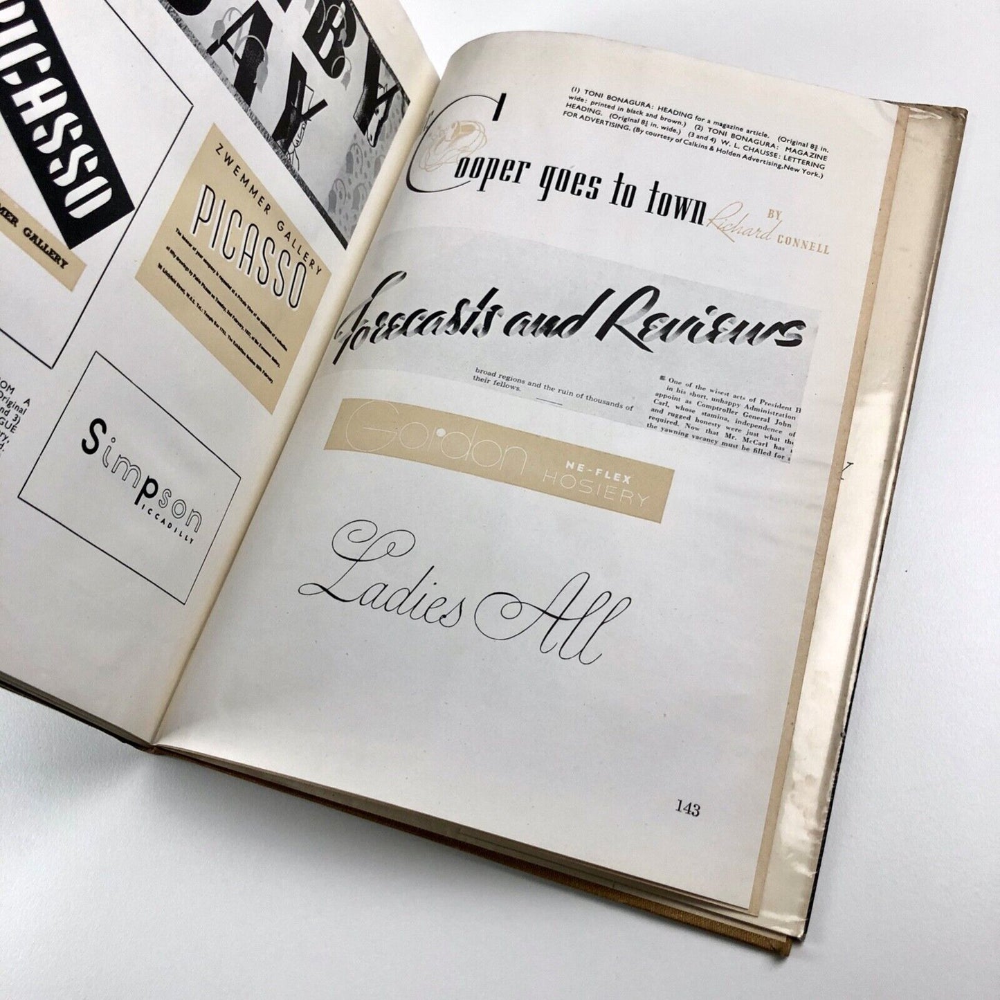 Lettering of today, The Studio | Edited by C.G. Holme | Cover design by Ashley Havinden, 1941