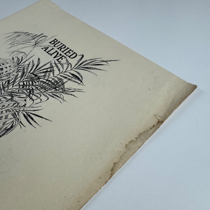 Prospectus for Buried Alive by Arnold Bennett | The Inky Parrot Press, 1985