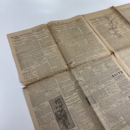 The Daily News newspaper ‘Zeppelin raid over outer London’ No 21599 1 June 1915. Final War Edition