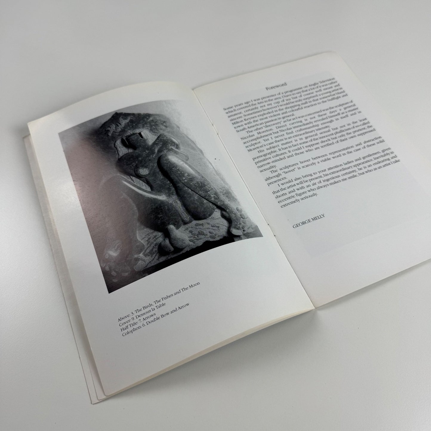 Nicolas Moreton. Stonecarving by Peter Webb | Goldmark Gallery, 1995