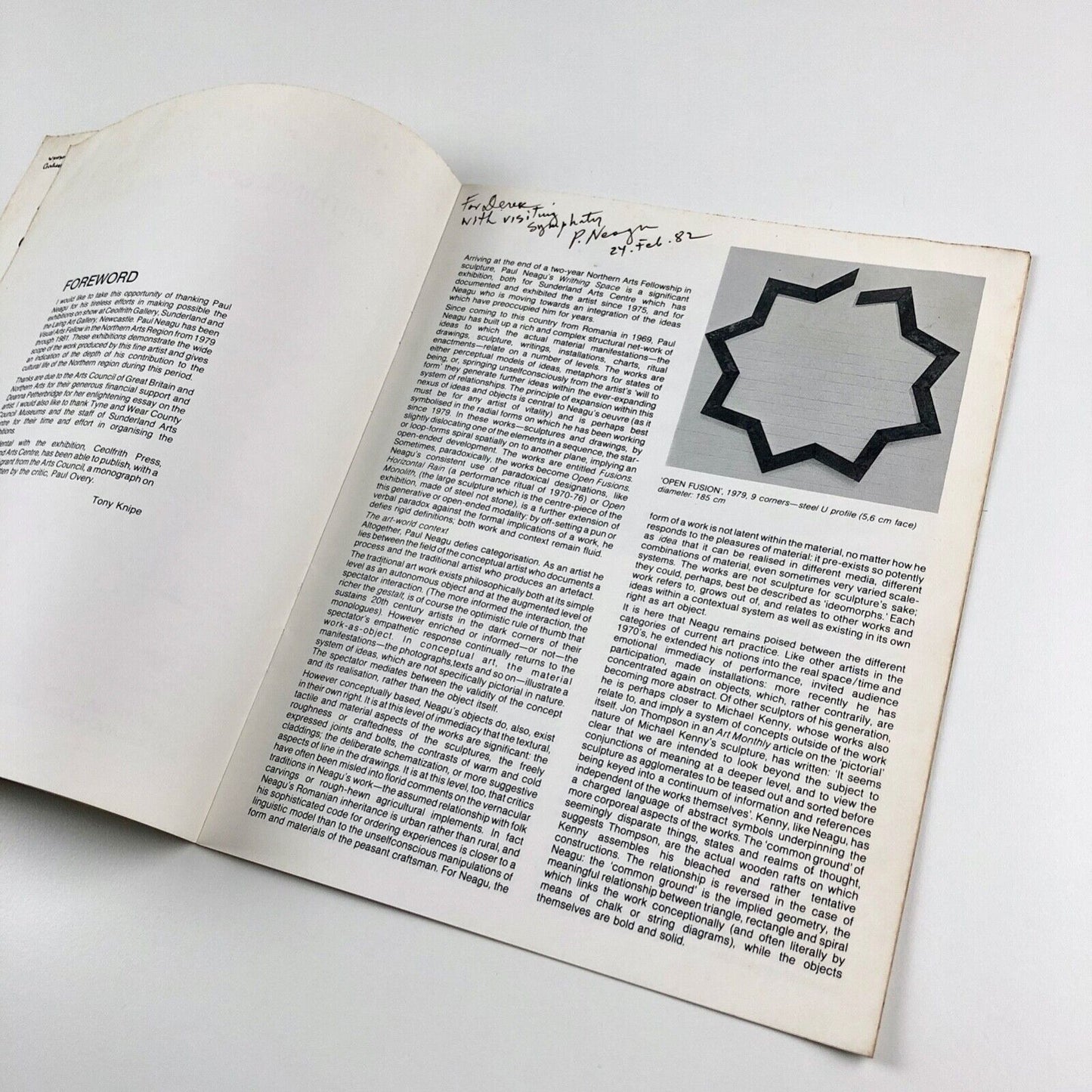 Paul Neagu Writhing Space Ceolfrith Gallery | Laing Art Gallery, 1981/2 inscribed by the artist