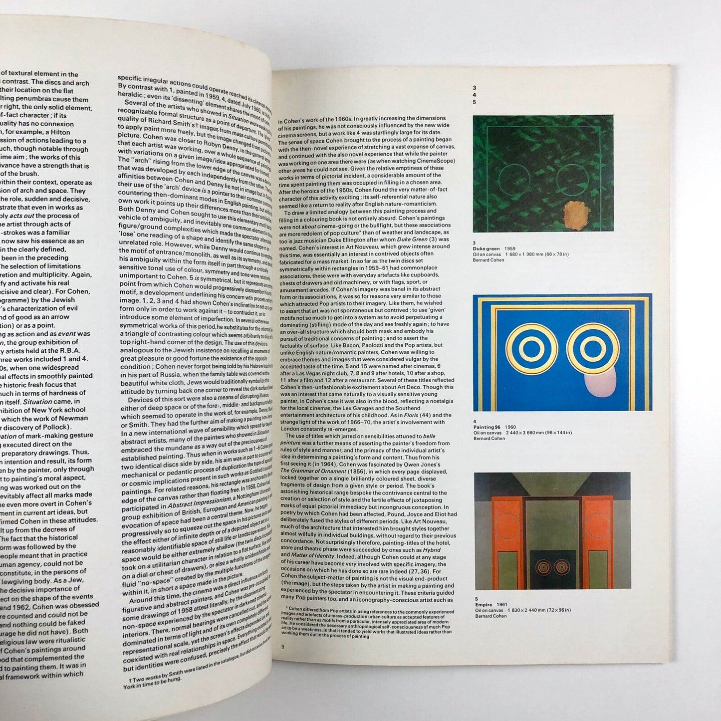 Bernard Cohen Paintings and drawings 1959-71 | Arts Council catalogue, 1972