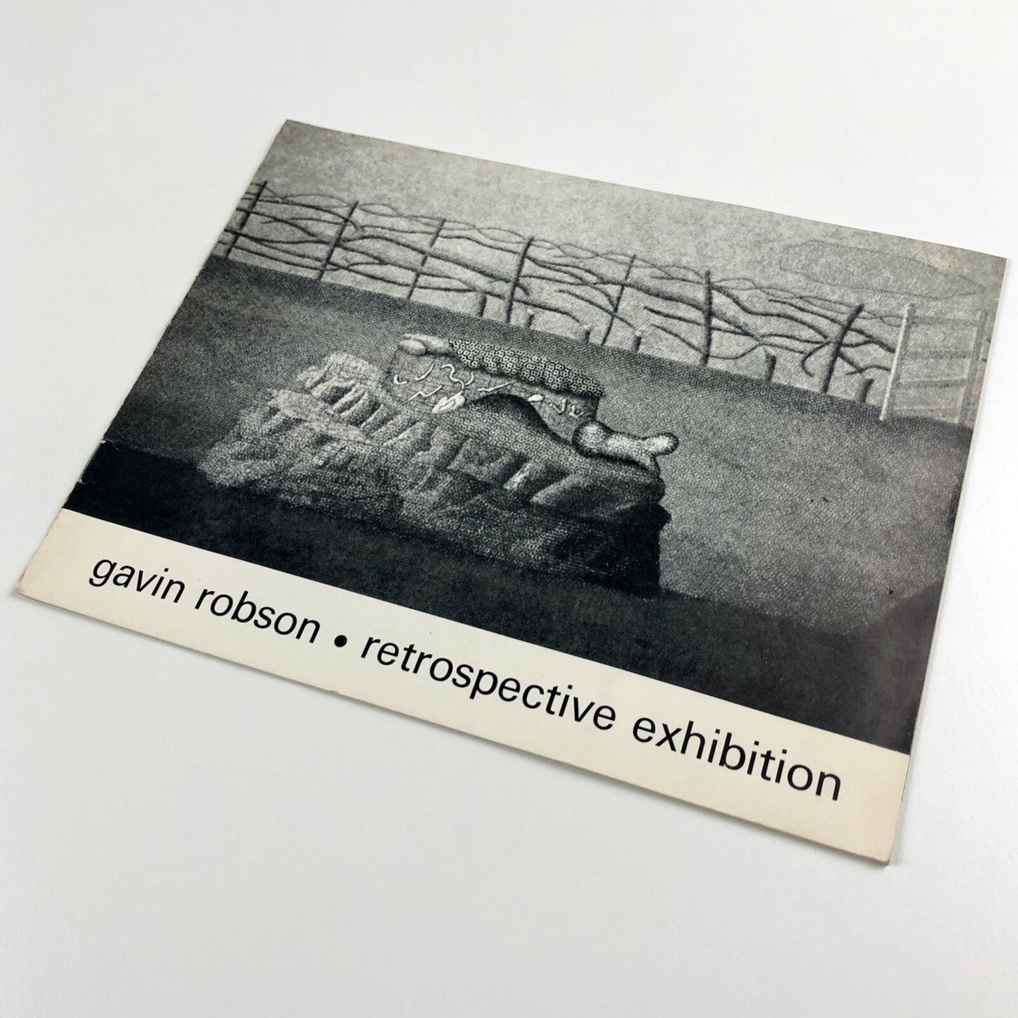 Gavin Robson – retrospective exhibition | Nottingham University Art Gallery card, 1977
