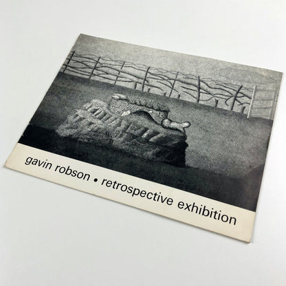 Gavin Robson – retrospective exhibition | Nottingham University Art Gallery card, 1977