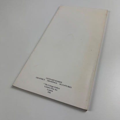 Leonard Baskin. Graphics Drawings Sculptures | The Cottage Gallery, London, 1981