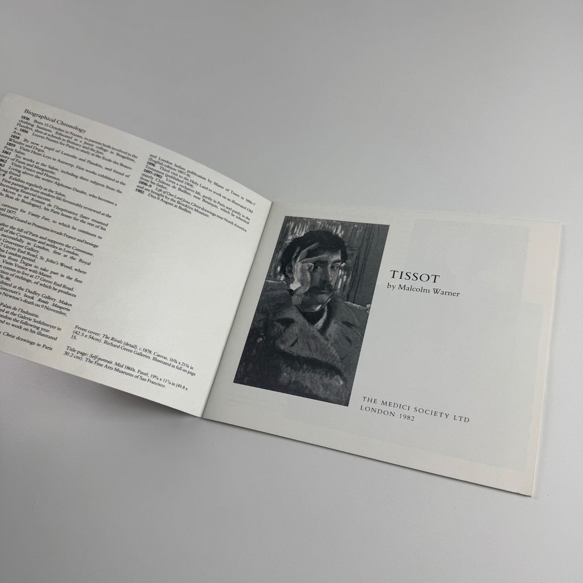 Tissot by Malcolm Warner | The Medici Society, 1982