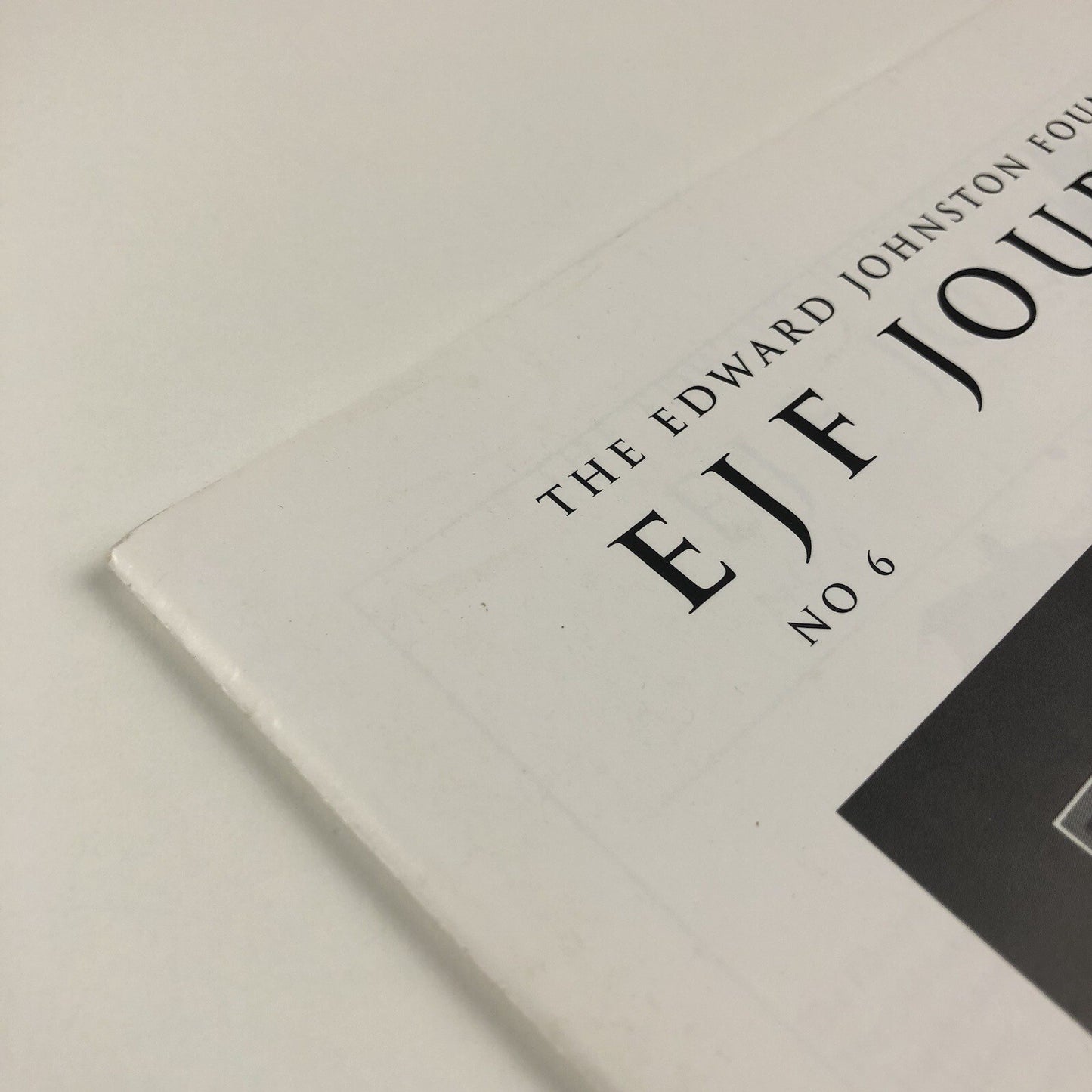 Edward Johnston Foundation – EJF Journal No 6, August 2001