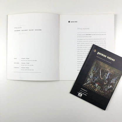 German voices. Living Spaces | Chapter programme | Cardiff 1992