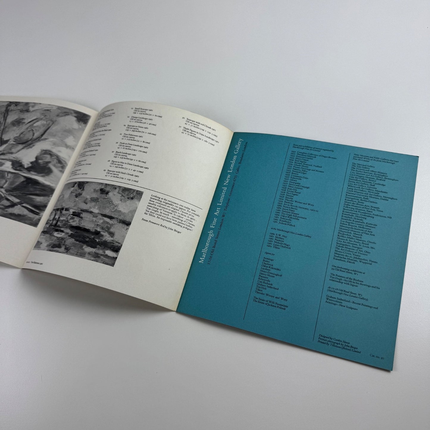 Friso ten Holt | Marlborough Fine Art undated cat.no. 97 design by Gordon House
