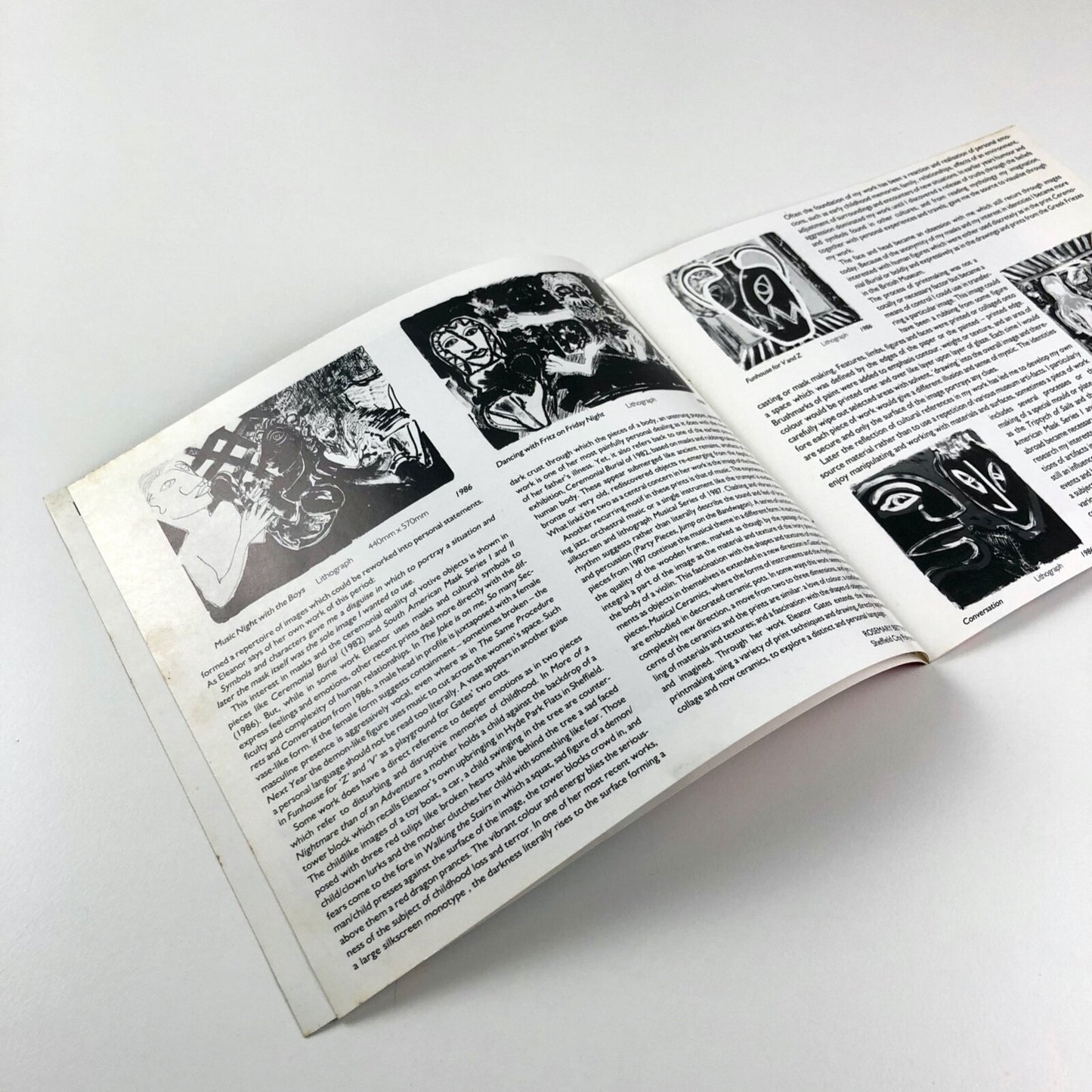 Eleanor Gates – Black Moods, Blue Demons | Bonington Art Gallery, Trent Polytechnic | 1989 catalogue