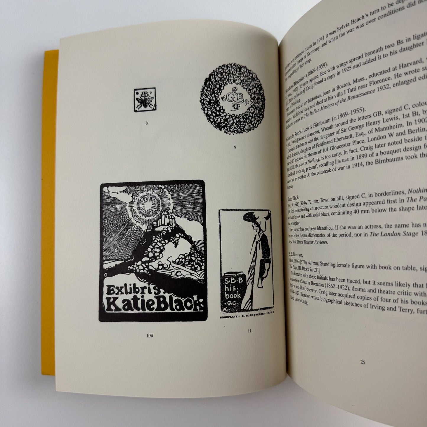 The Bookplates of Edward Gordon Craig by John Blatchly Bookplate Society 1997