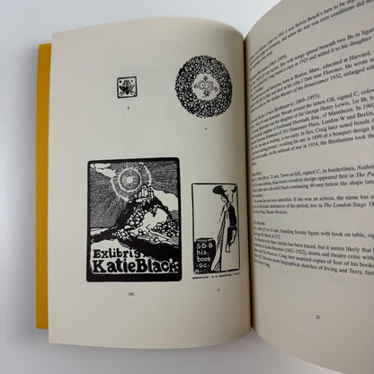 The Bookplates of Edward Gordon Craig by John Blatchly Bookplate Society 1997