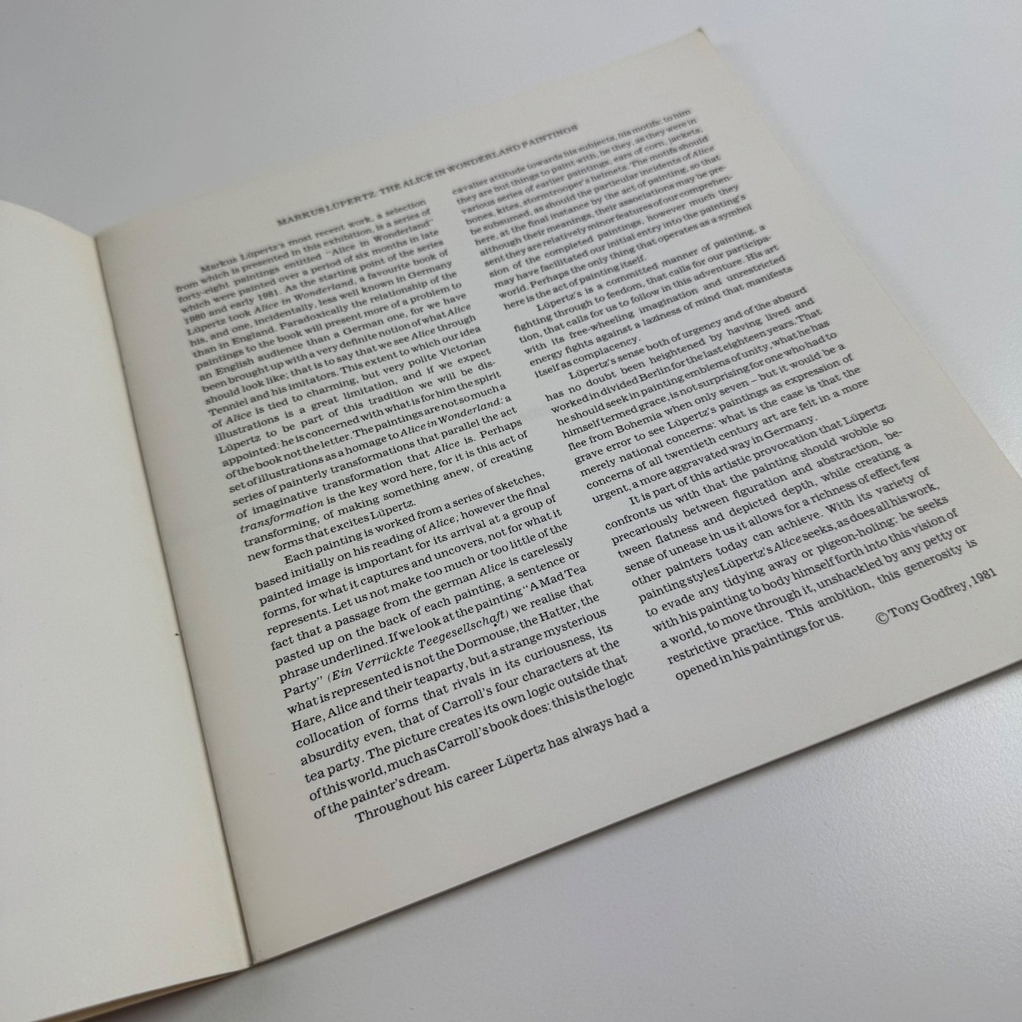 Markus Lüpertz | Waddington Galleries, 1981