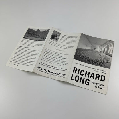 Gallery leaflet Richard Long. Every Grain of Sand | Kunstverein Hannover, undated